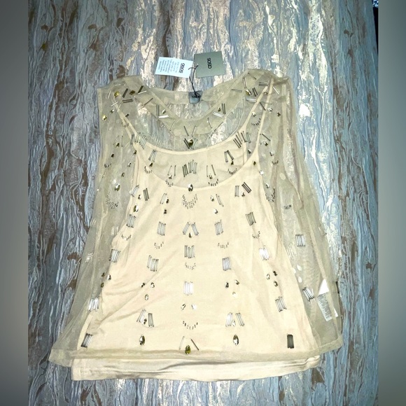 ASOS NWT EMBELLISHED TOP SZ 14 CHRISTMAS PARTY PERFECTION - Picture 3 of 8